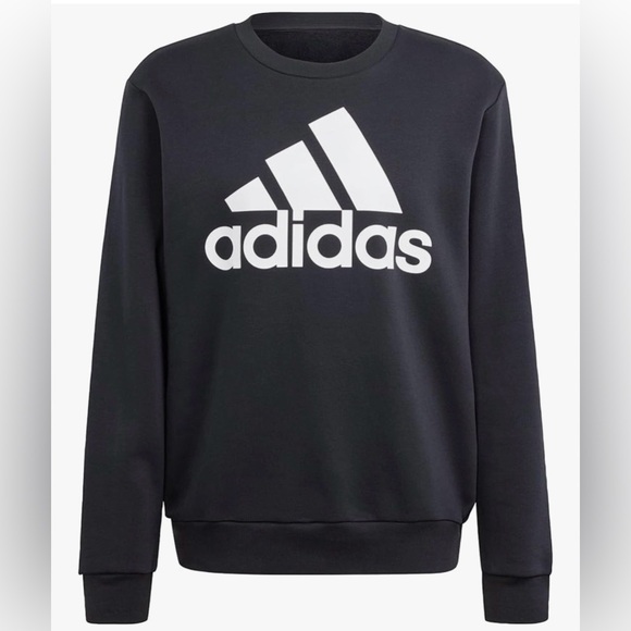 Adidas Logo Black Long Sleeve Sweatshirt - Picture 2 of 8
